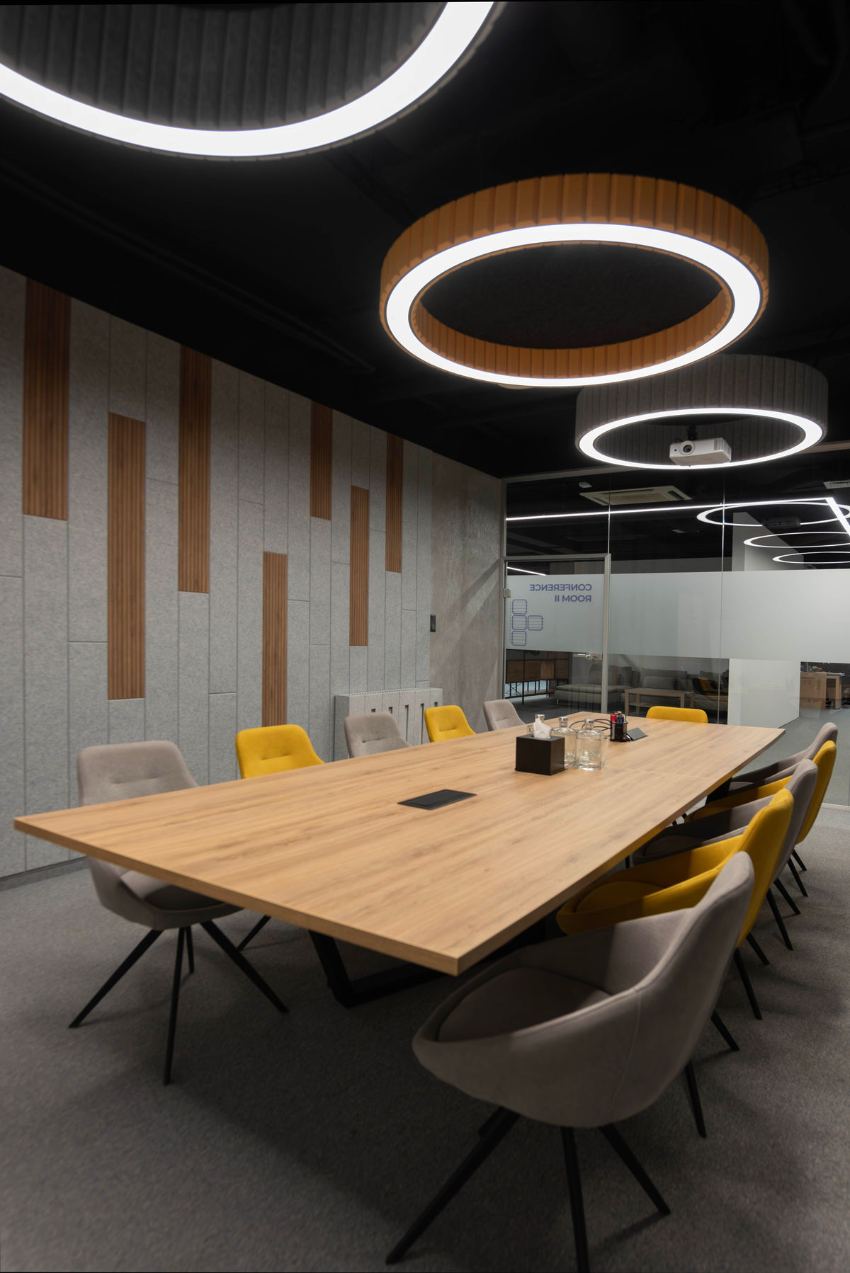 Collaborative Boardroom featuring Ergonomic High-Back Mesh Chairs #45